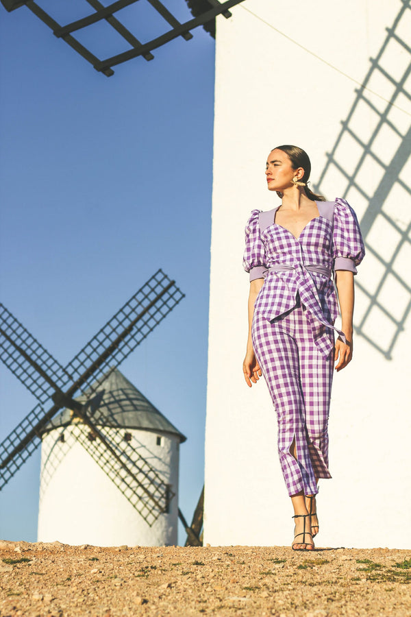 Onyx Vichy Lilac (Pantalón)