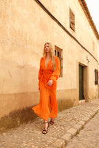 Falda Gasa Bossa Orange