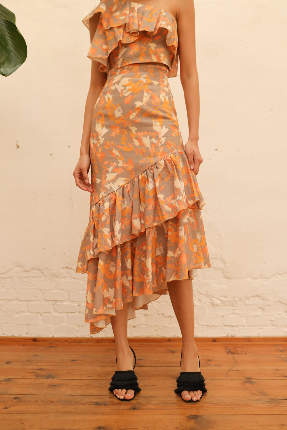 Falda Midi Samba Spots