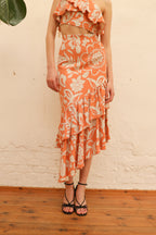 Falda Midi Samba Flowers