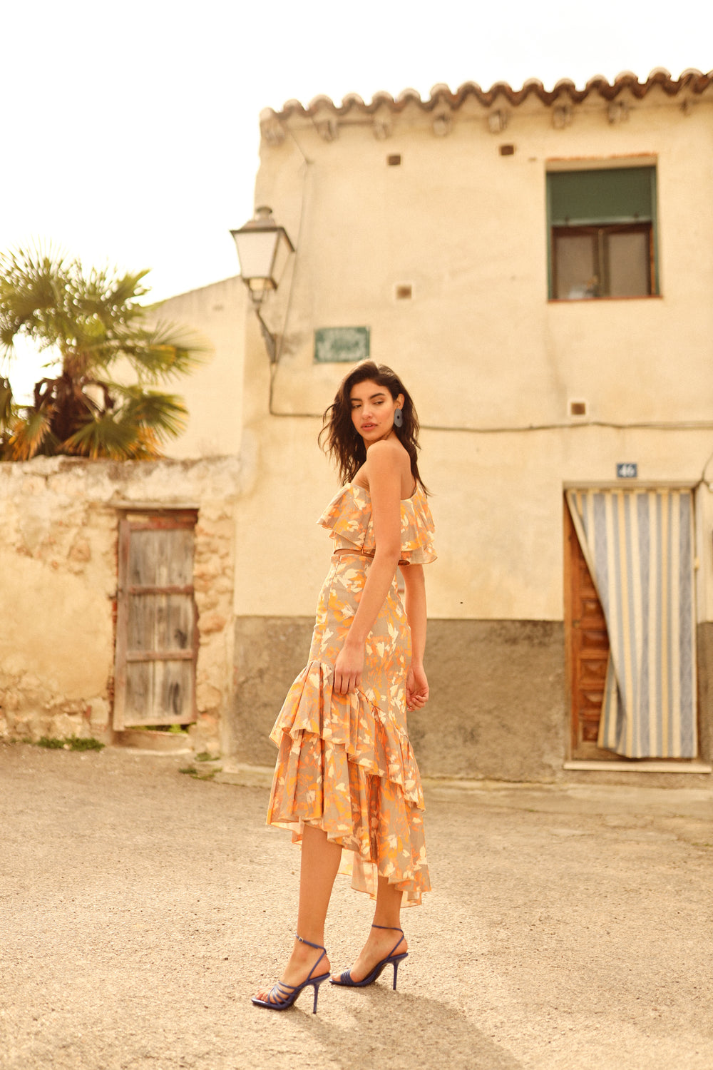 Falda Midi Samba Spots