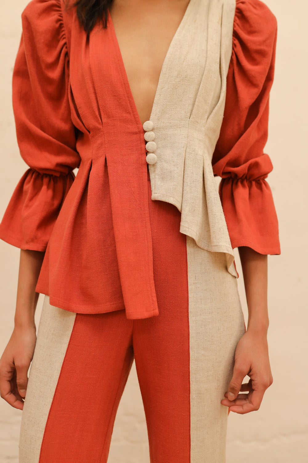 Blusa Bicolor Indie Teja