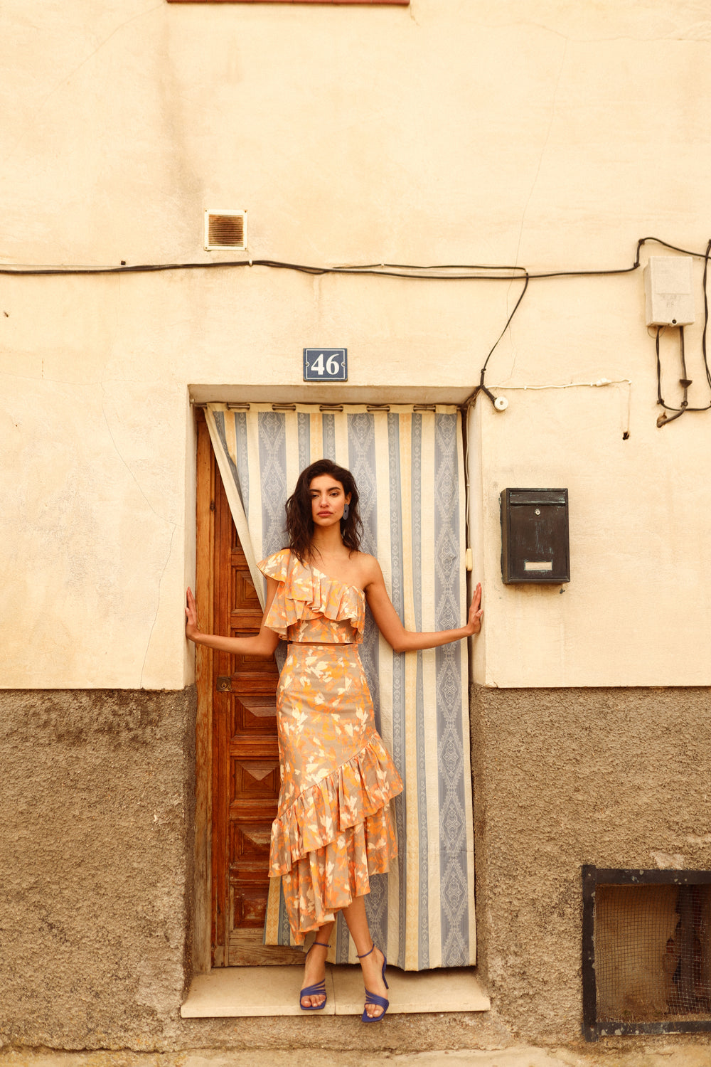 Falda Midi Samba Spots