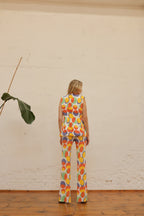 Pantalon folk abstrait