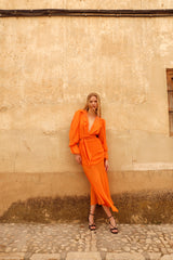 Falda Gasa Bossa Orange