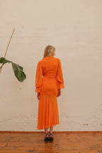 Falda Gasa Bossa Orange