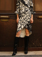 Hantai Black  White (Falda)